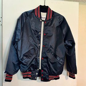 Men's Navy Blue Bomber Jacket